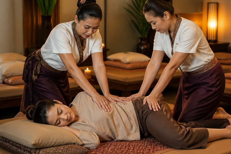 Massage Oil Application