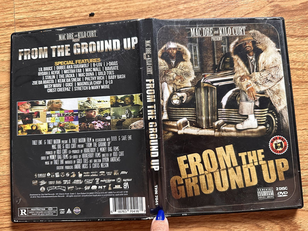Mac Dre: From the Ground Up - full sleeve: back, spine and front