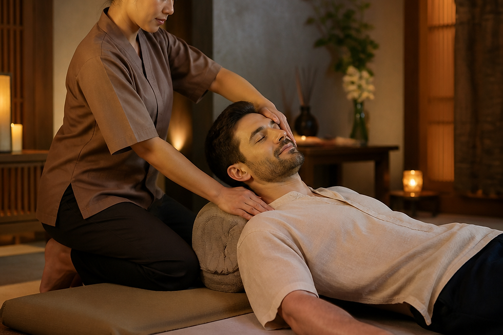 Massage Oil Application