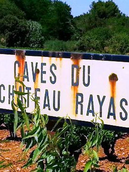 Exquisite Chateau Rayas vineyard with lush green vines under the Provencal sun, showcasing the traditional stone building of the esteemed winery in the heart of France's Rhône Valley.