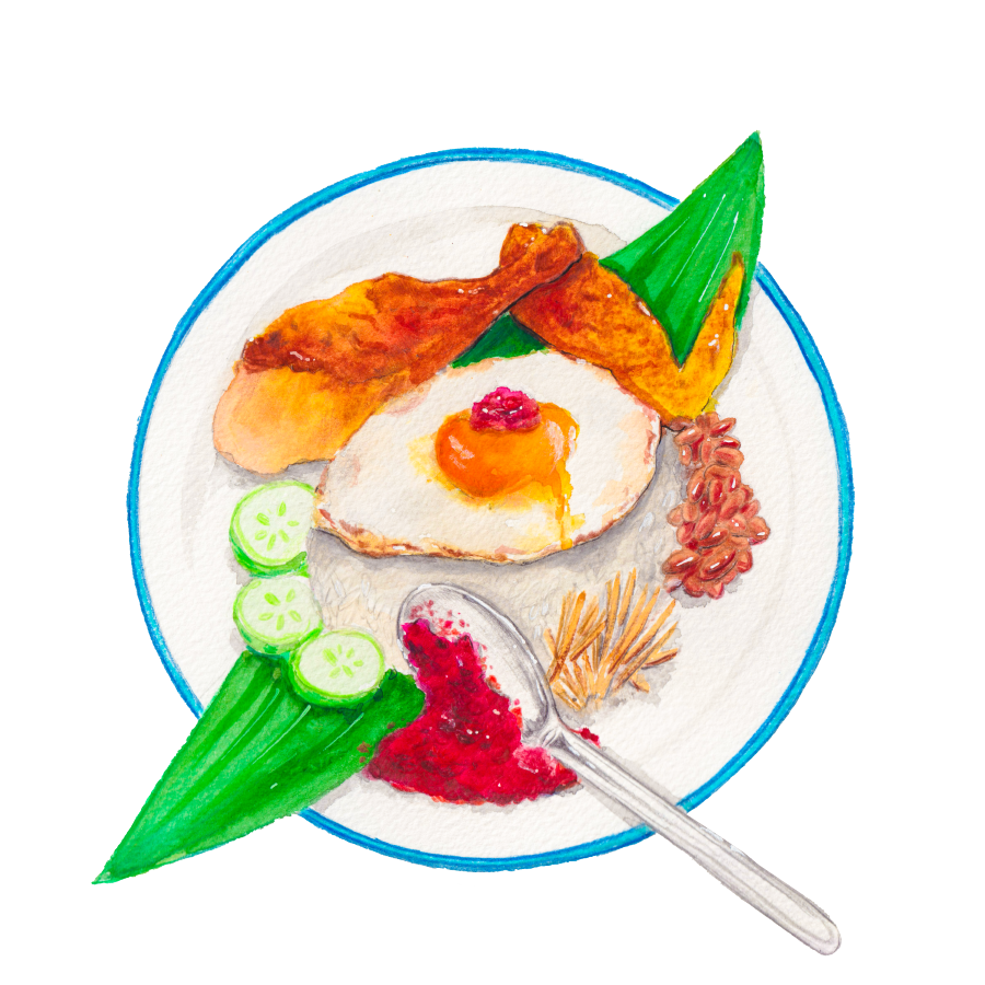 Nasi Lemak Ayam Goreng