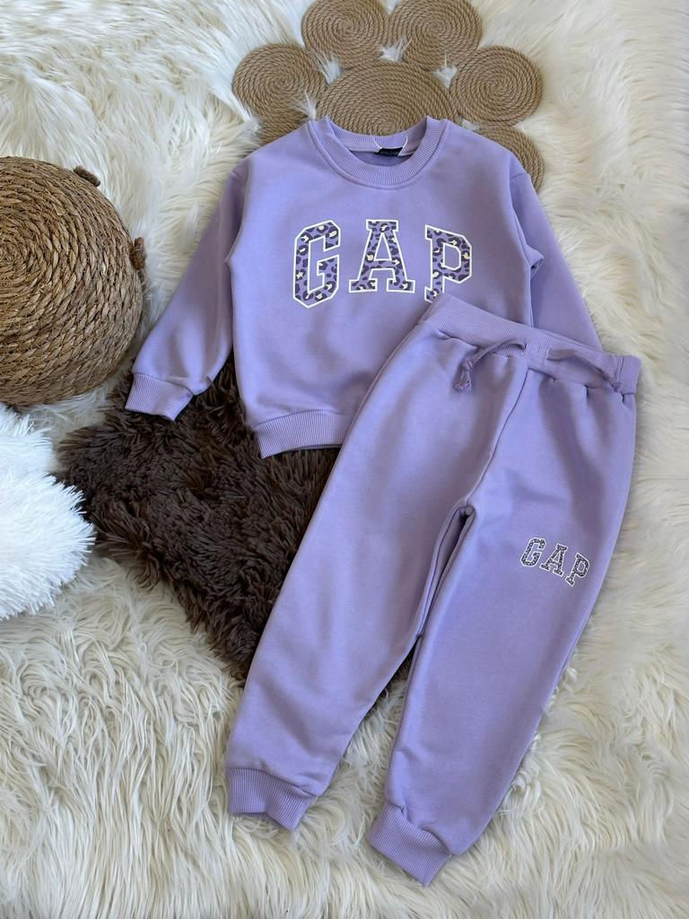 Küçük resim: Yeni Sezon Çocuk Leopar Aplike Detaylı Alt Üst Takım