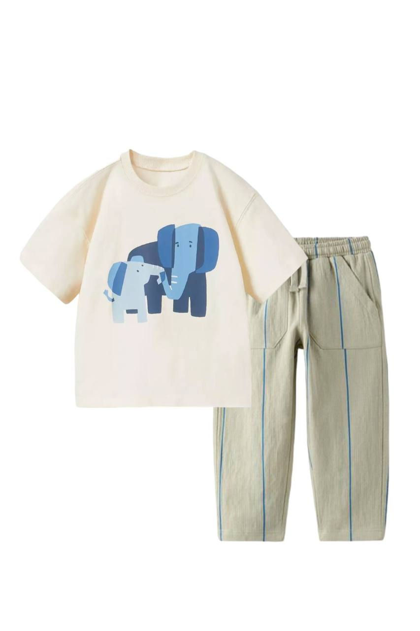 Yeni Sezon Çocuk Baskılı Alt Üst Takım