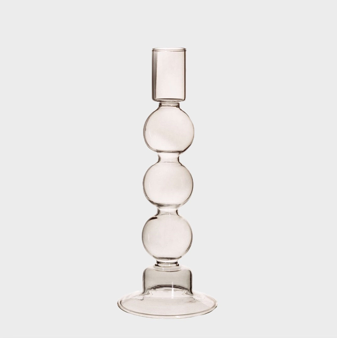 Kandelaar | glas bruin