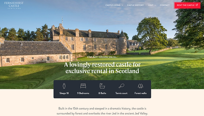 Ferniehirst Castle: A wonderful commission in the Scottish Borders