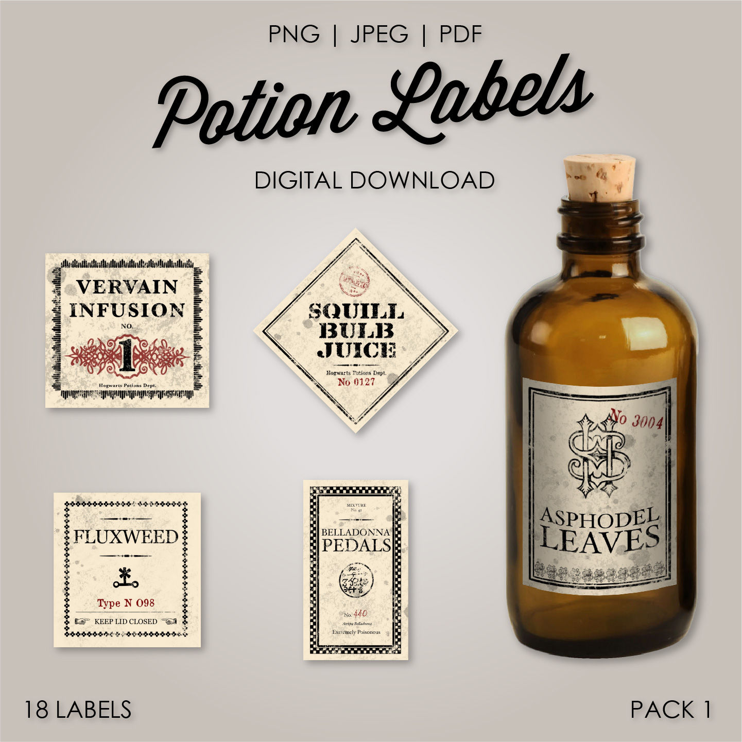 Potion Labels - Pack 1