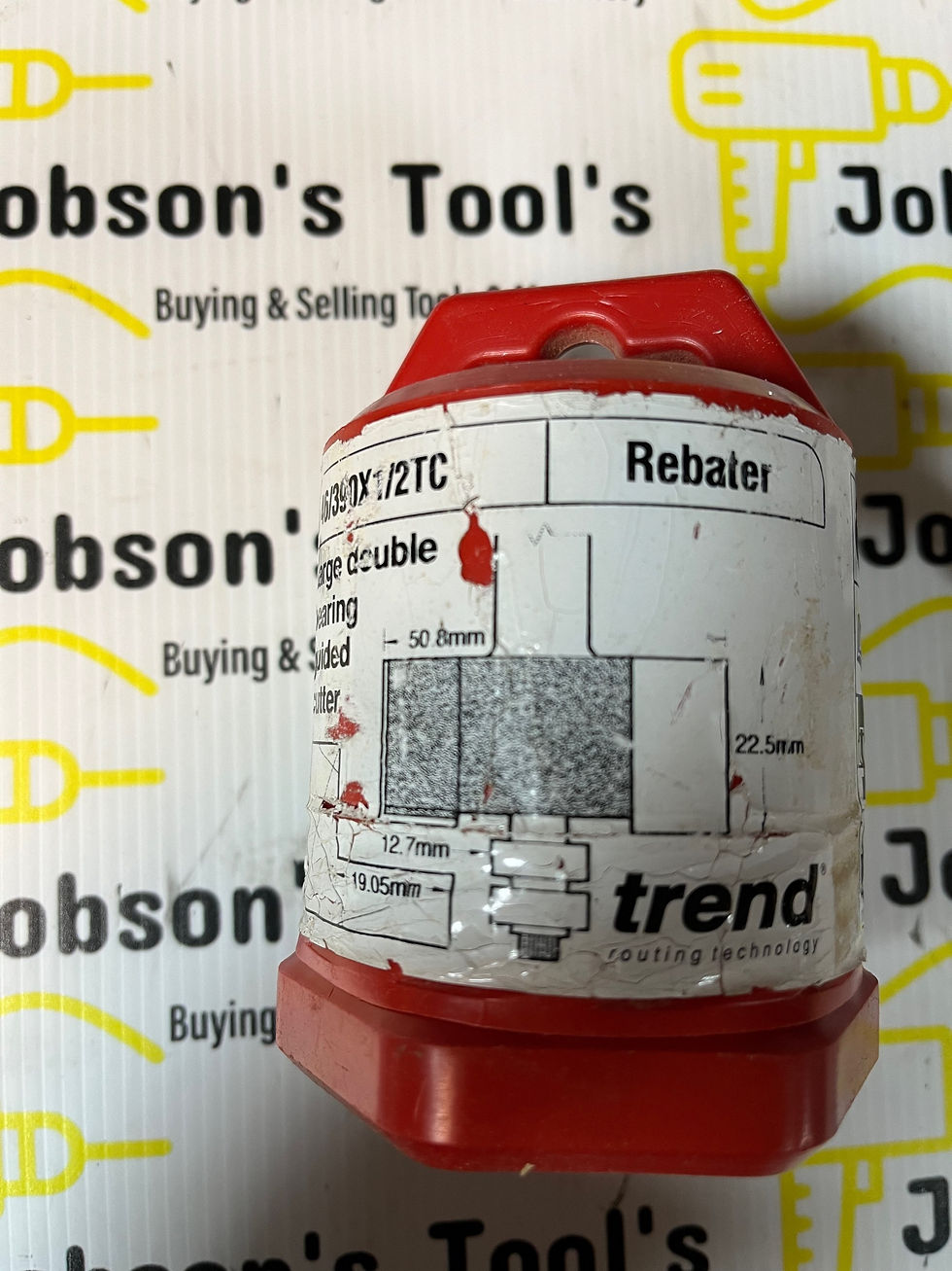 Thumbnail: Trend TRE4639012TC 46/390 x 1/2 TCT Guided Rebater Router Bit