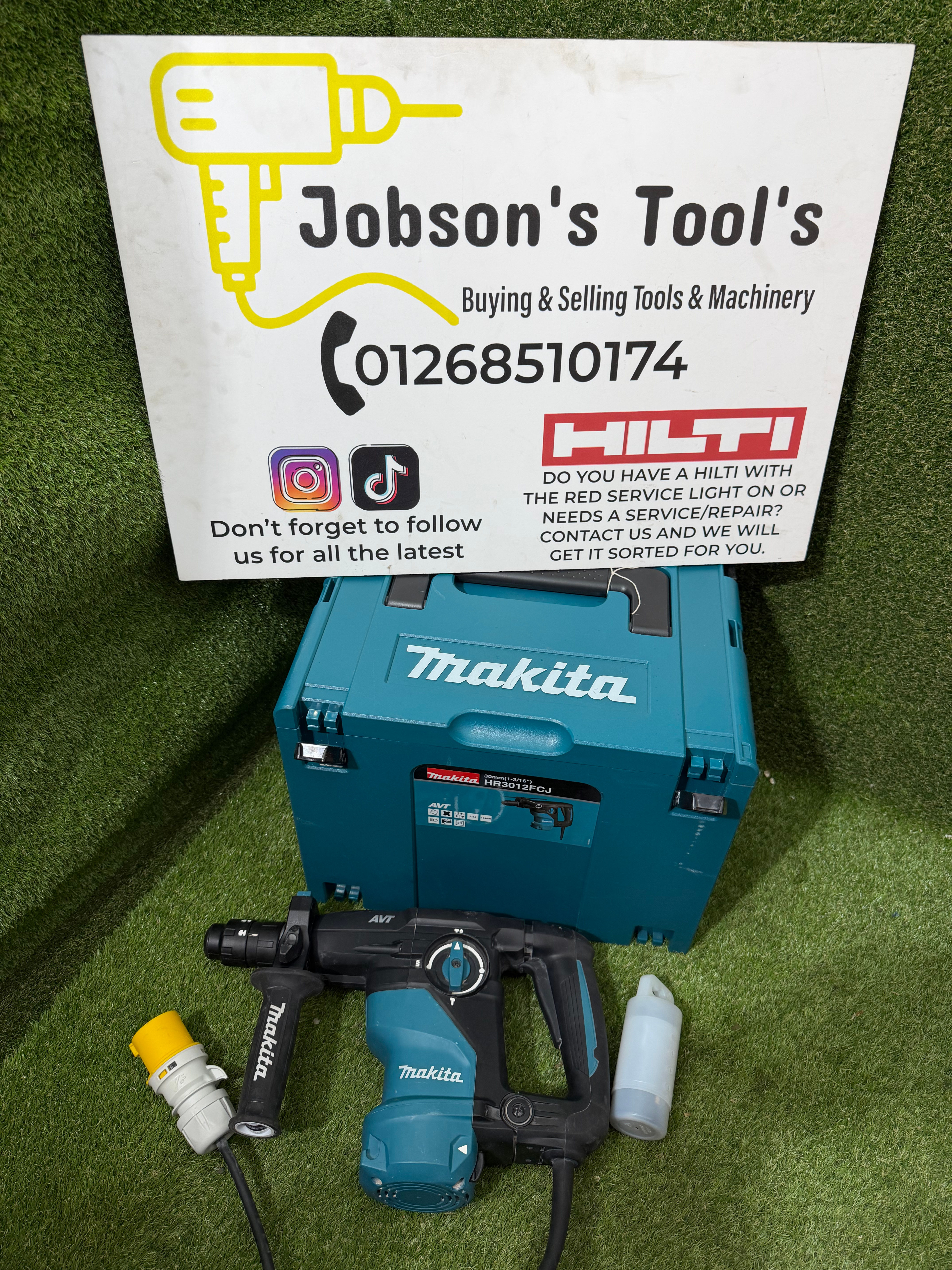 Makita HR3012FCJ SDS+ Plus 30mm Rotary Hammer In Makpac Carry Case