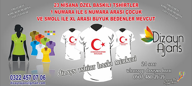 Ay yıldızlı 23 Nisan tshirt
