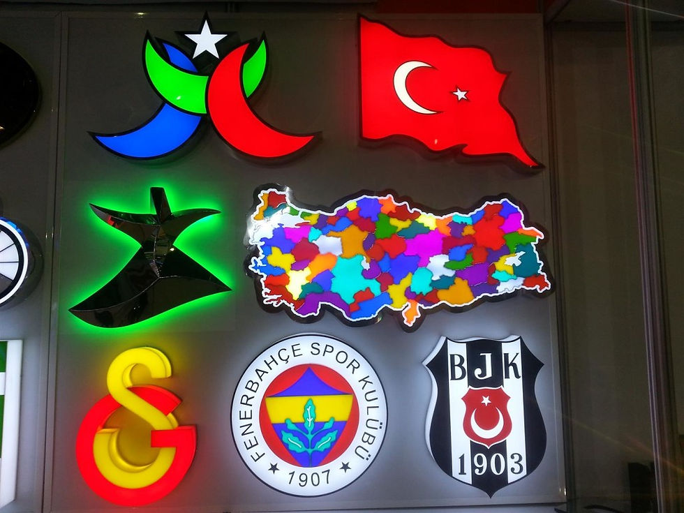 Krom Işıklı Tabelalar