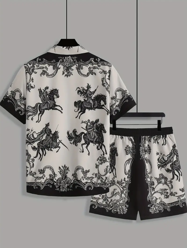 Miniatura: Set floral black/white