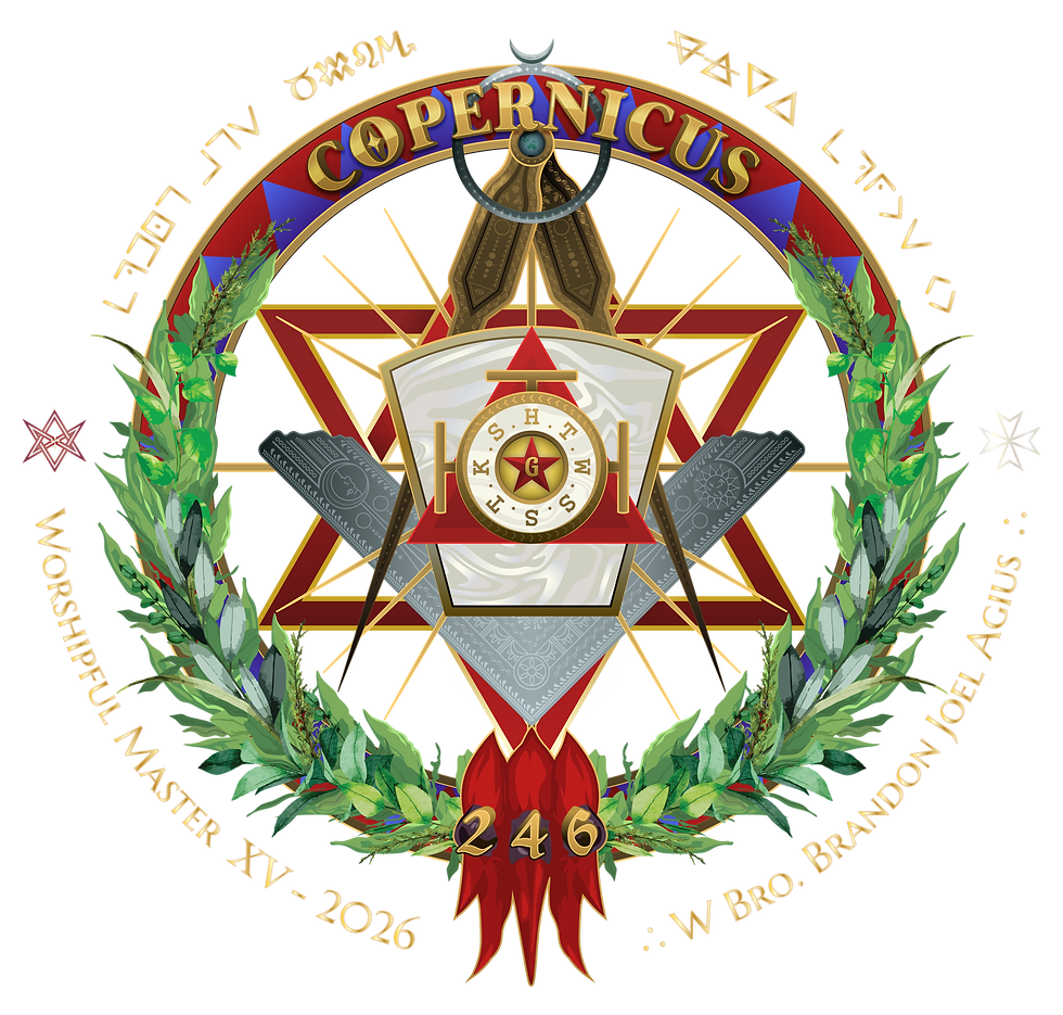 Lodge Copernicus No. 246 Craft Installation & Dinner - 15th Anniversary