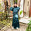 Miniature : Robe satinée Émeraude