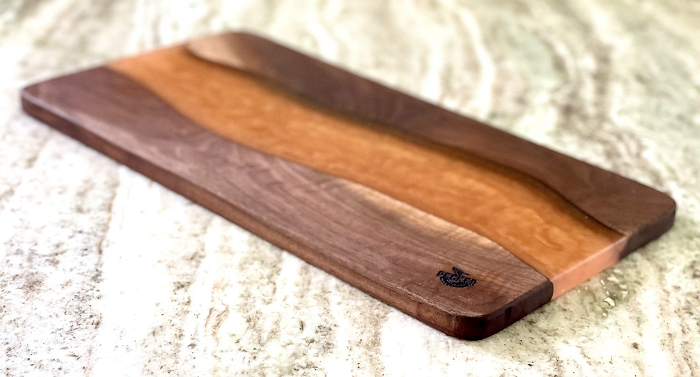 Thumbnail: Golden Sunshine Epoxy & Black Walnut Charcuterie Board