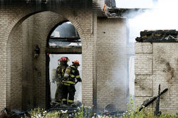 Structure Fire on Race Weekend