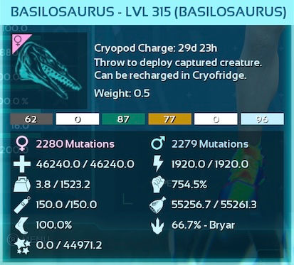 Thumbnail: Basilo Bundles 4x Adult Female Basilosaurus (Cross PVE Bryar)