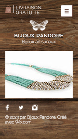 Mode et Beauté website templates –  Bijoux Artisanaux