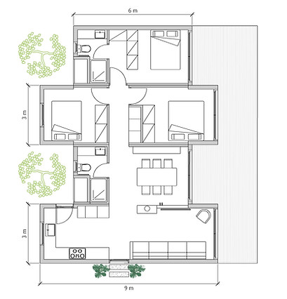 Casa modular, casa eficiente, casa prefabricada