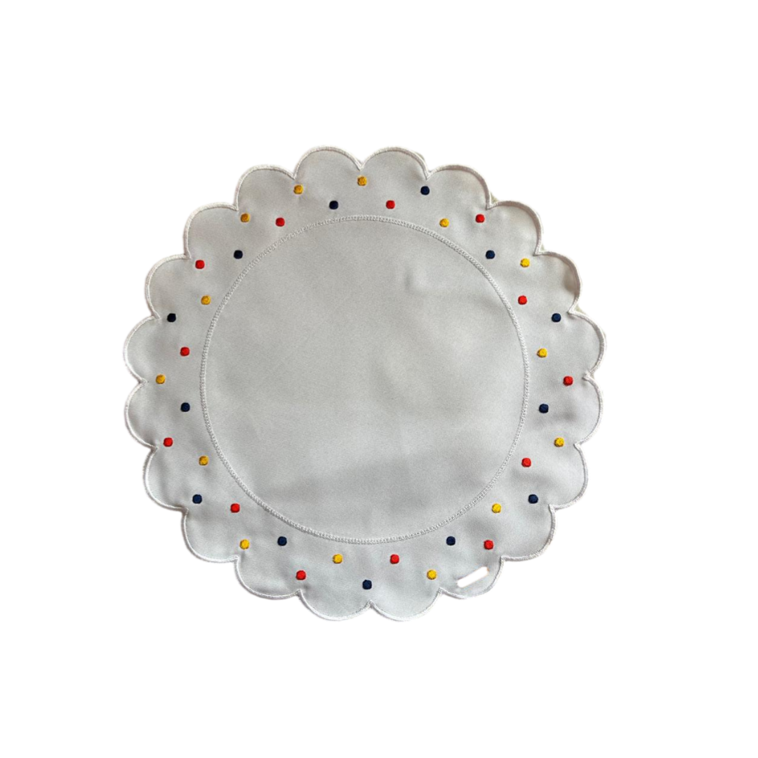 LUGAR AMERICANO REDONDO POÁ BORDADO