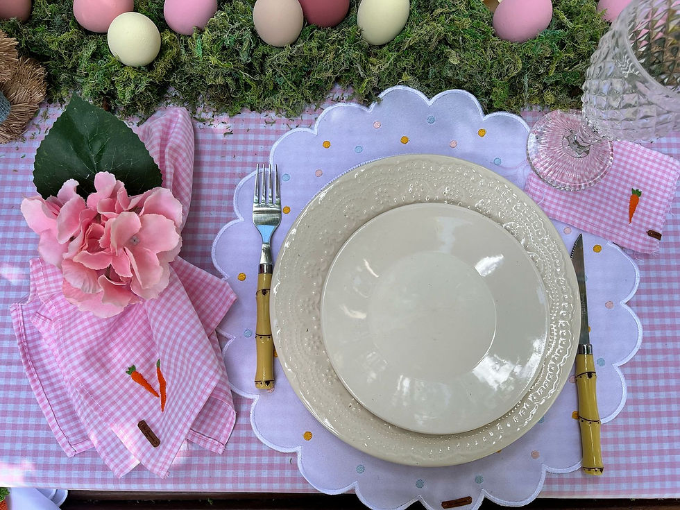 Miniatura: KIT PORTA-COPOS ROSA BORDADO  - 4 UNIDADES