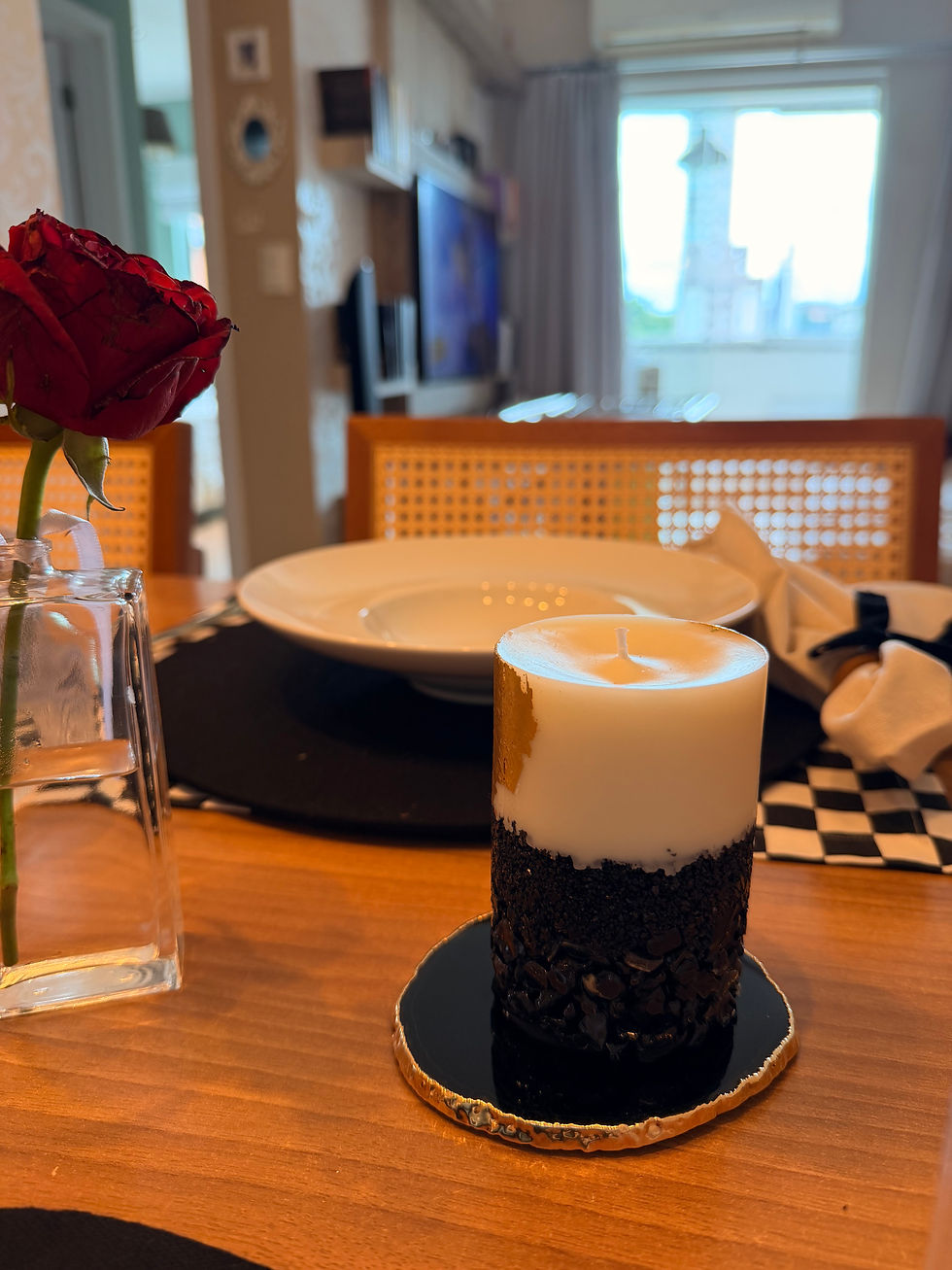 Miniatura: PORTA COPO ÁGATA PRETA  (Unidade)