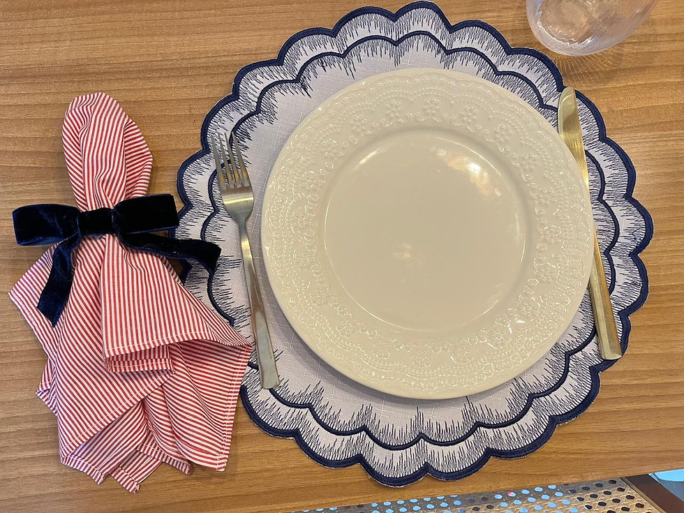 Miniatura: LUGAR AMERICANO REDONDO AZUL