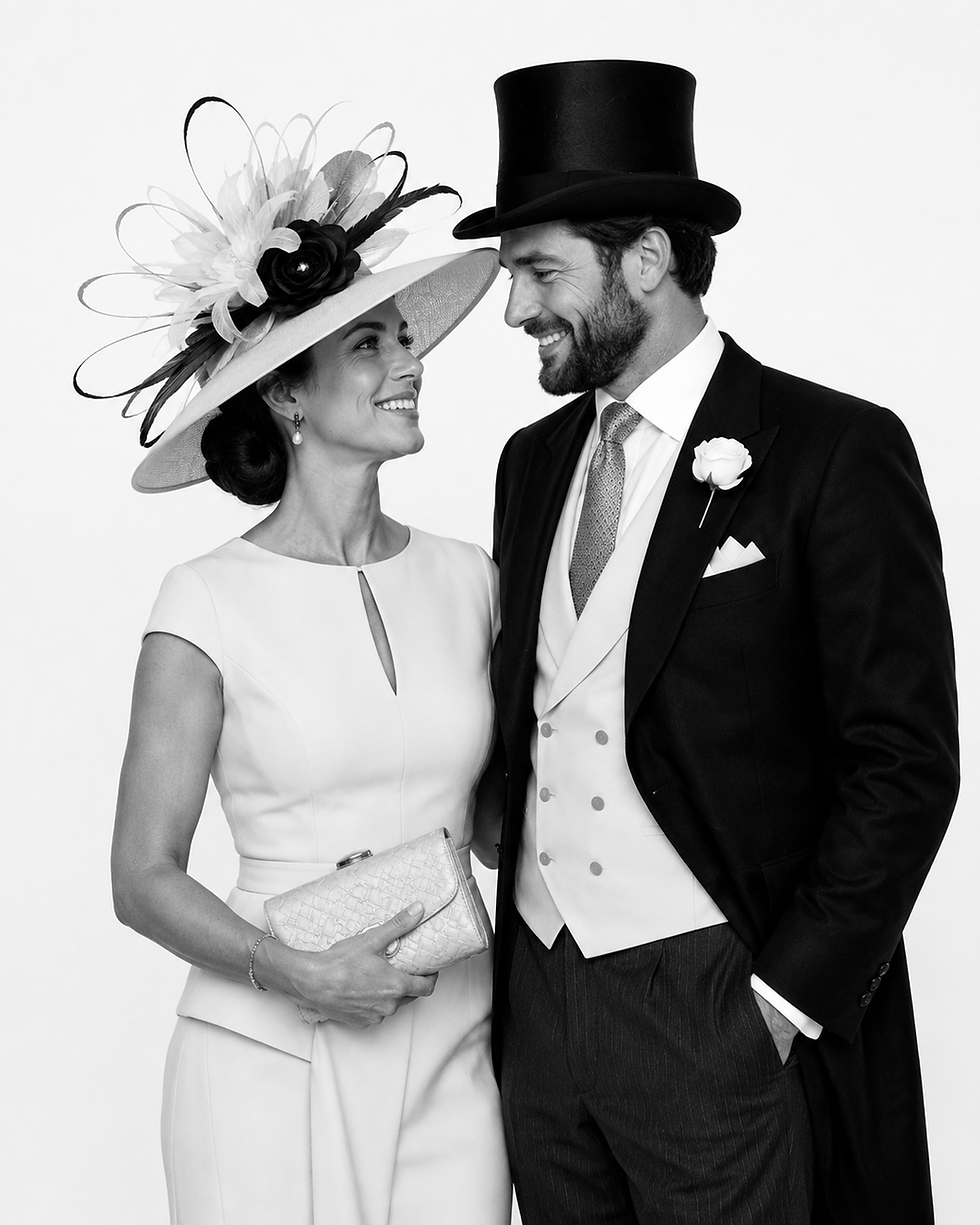 ©Exclusive Events 2026-58 - Black and white portrait of guests photographed by Exclusive Events