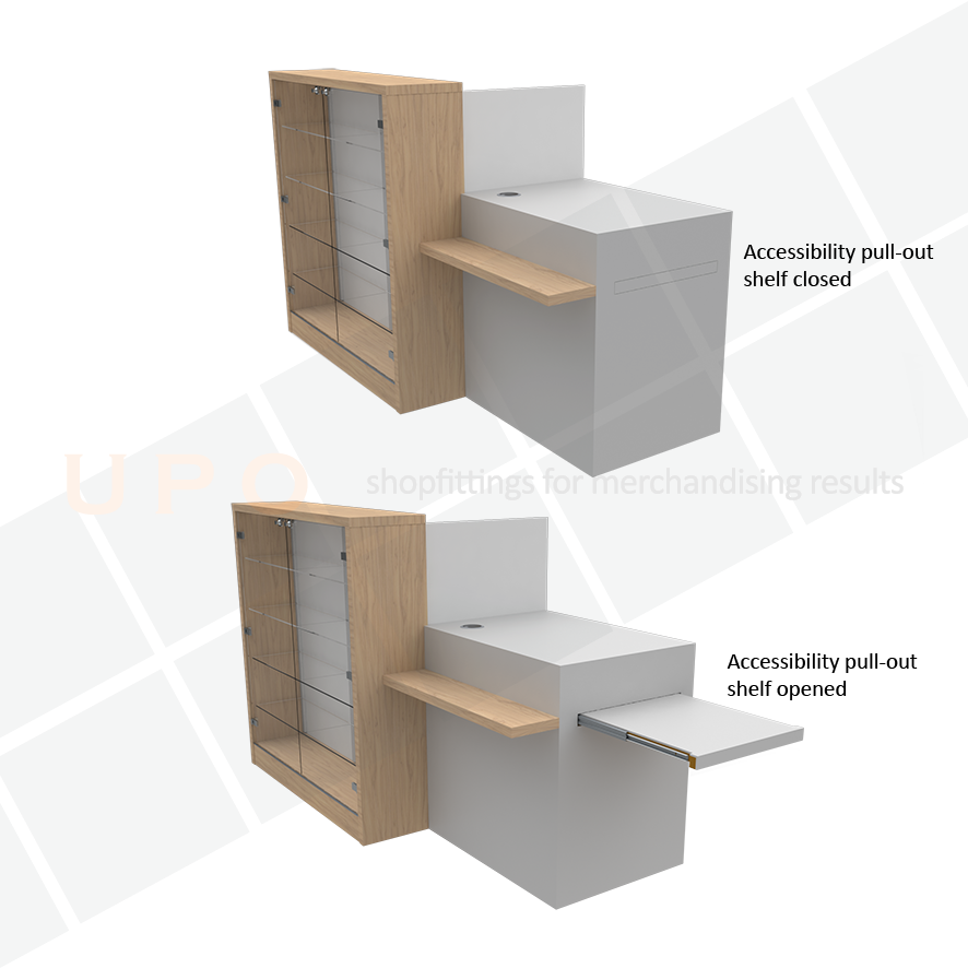 Thumbnail: Counter with Accessibility Pull-Out Shelf
