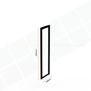 Wine & Spirit Mid Floor End Frame 1365mm