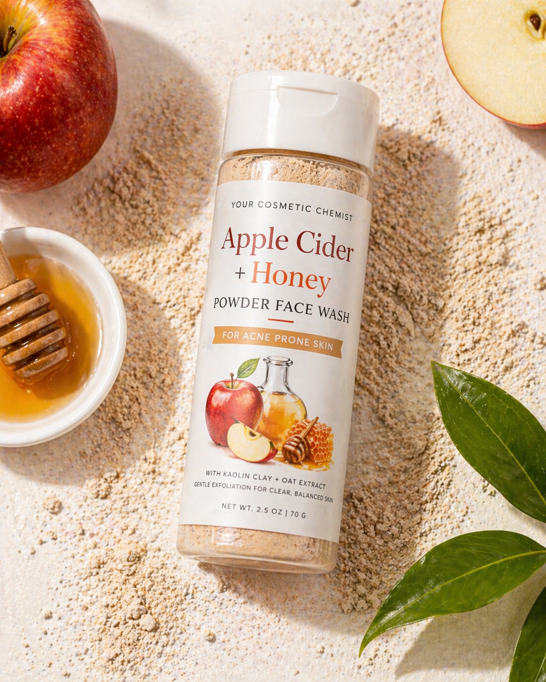 Apple Cider + Honey Acne Powder To Foam Face Cleanser