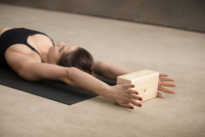 Yoga Stretch with Block