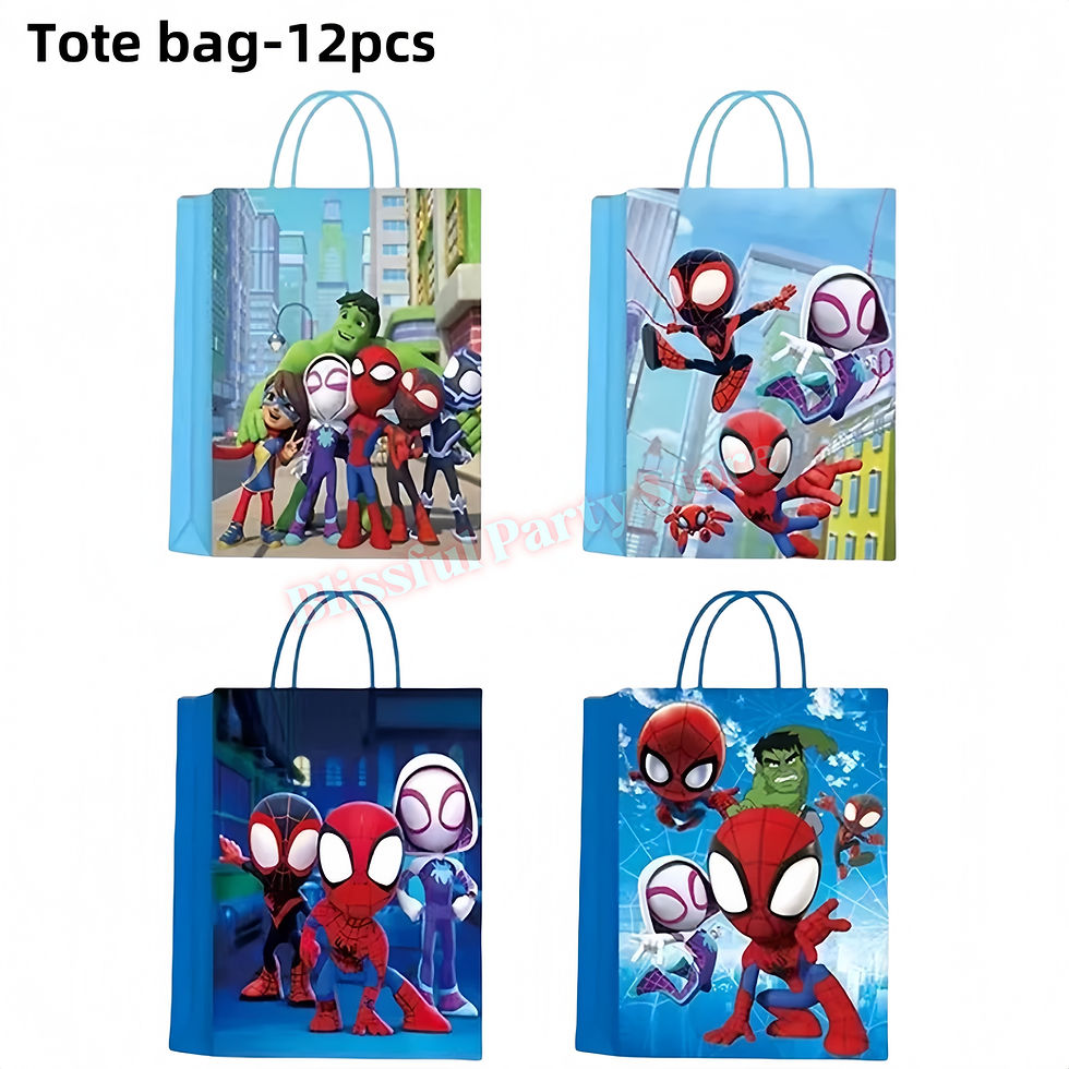 Thumbnail: Spidey and His Amazing Friends Birthday Decoration tote bags