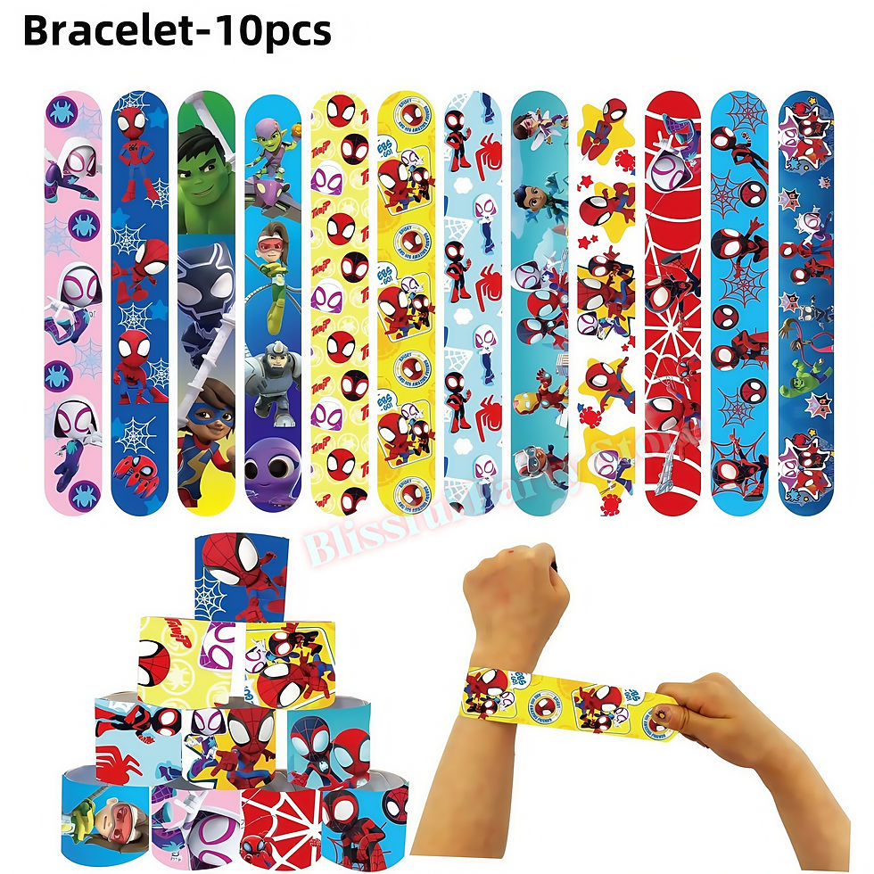 Thumbnail: Spidey and His Amazing Friends birthday decoration slap bracelets