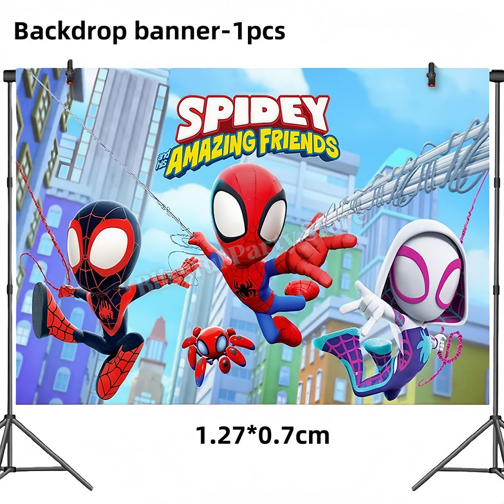 Thumbnail: Spidey and His Amazing Friends birthday decoration backdrop