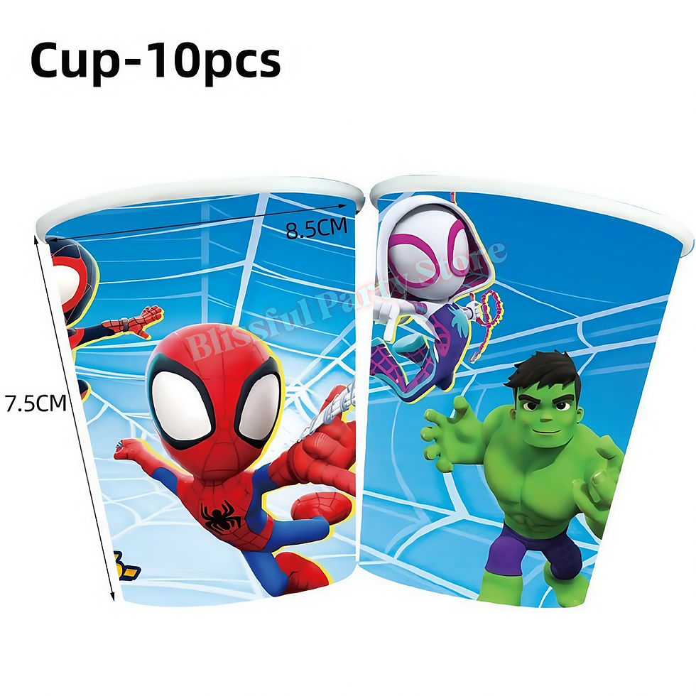 Thumbnail: Spidey and His Amazing Friends birthday decoration party cups 10pcs