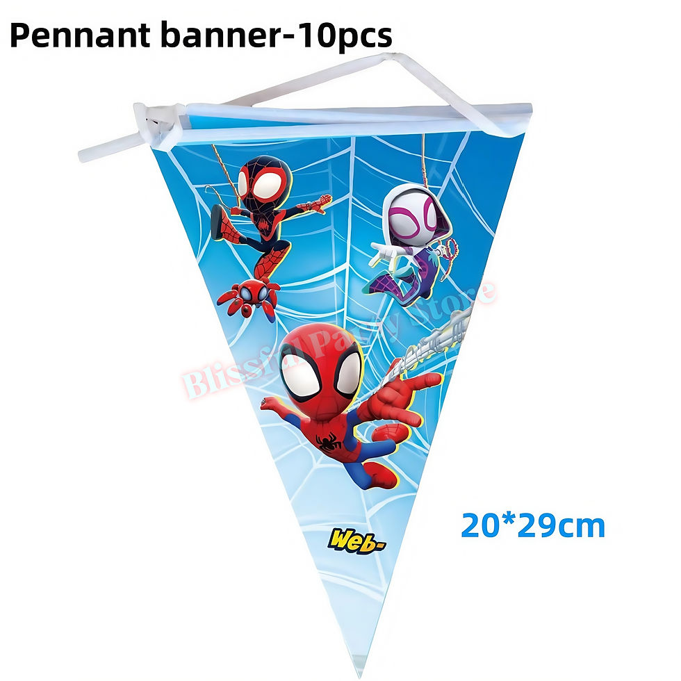 Thumbnail: Spidey and His Amazing Friends birthday decoration pennant banner