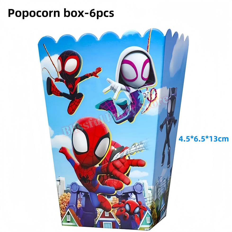 Thumbnail: Spidey and His Amazing Friends birthday decoration popcorn box
