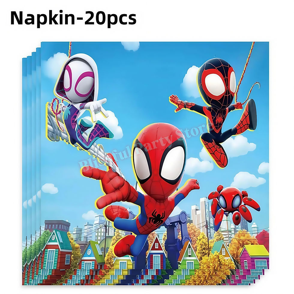 Thumbnail: Spidey and His Amazing Friends Birthday Decoration 20pk Napkins