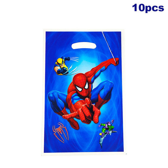 Thumbnail: Cartoon Spider Theme Birthday Party Decoration Blue Red Spider Tableware Set Ban