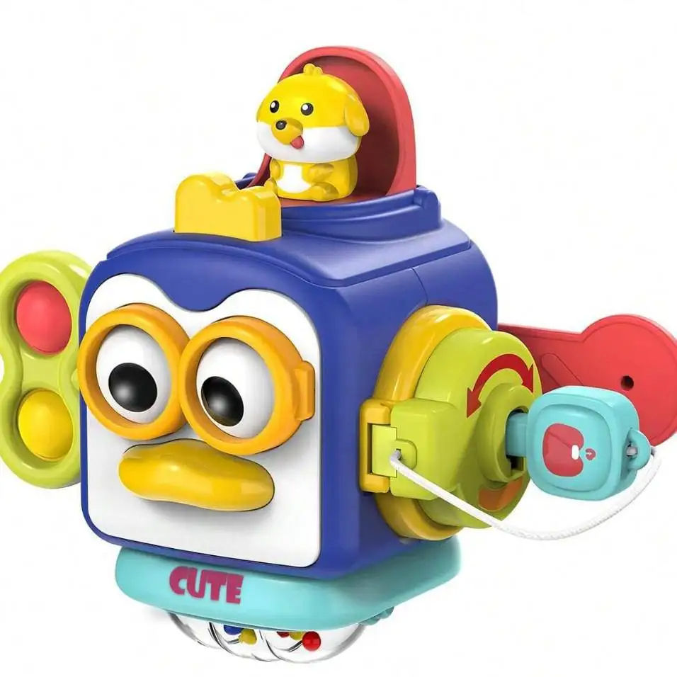 Thumbnail: Interactive penguin toy with colorful buttons and a chick