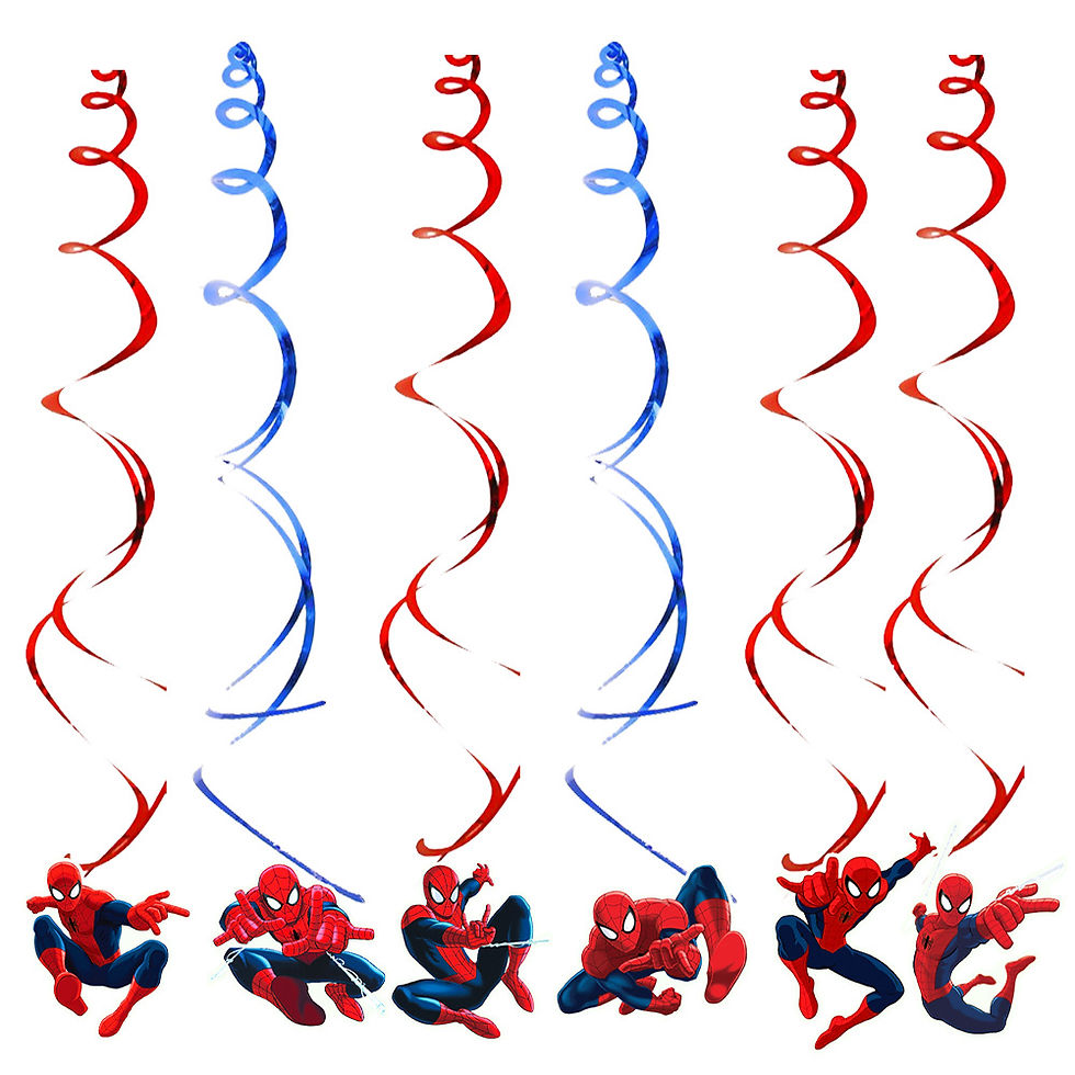 Thumbnail: Cartoon Spider Theme Birthday Party Decoration Blue Red Spider Tableware Set Ban