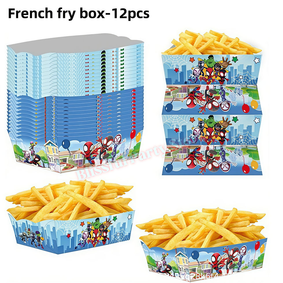 Thumbnail: Spidey and His Amazing Friends Birthday Decoration fry boxes