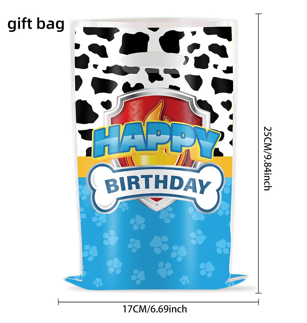 Thumbnail: Gift bag with 'Happy Birthday' and puppy design