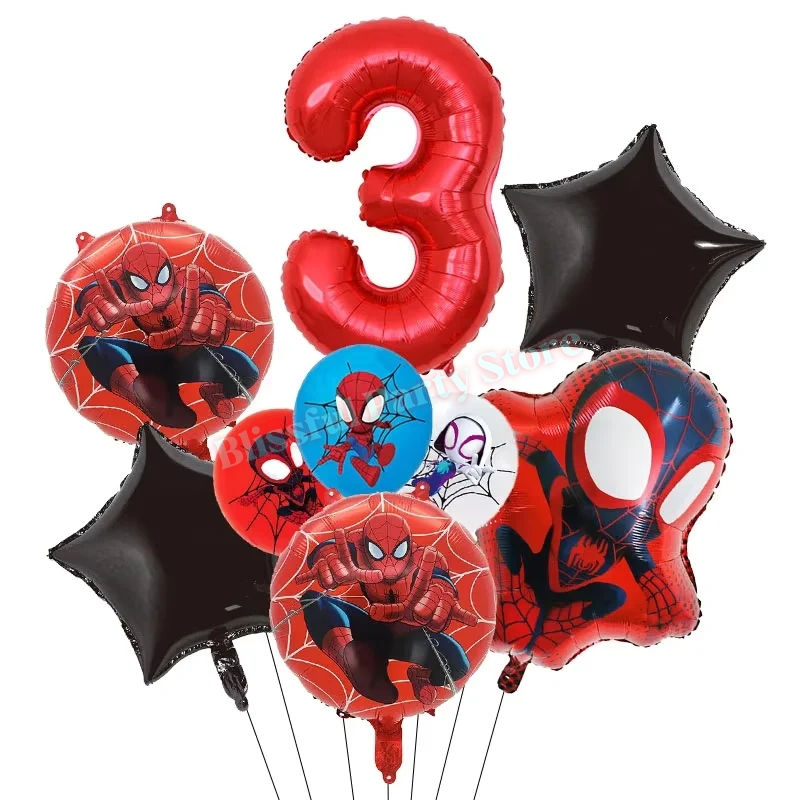 Thumbnail: Spidey and His Amazing Friends Birthday Decoration balloon kit for age 3