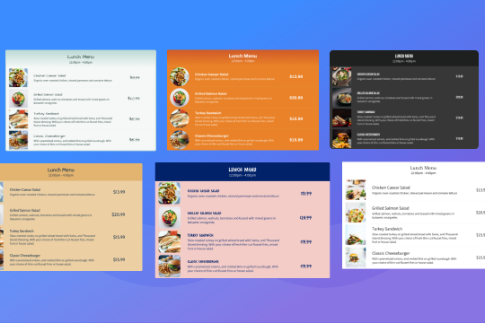 Restaurant & Bar Menu banner
