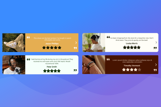 Testimonials Review Slider banner