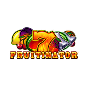 Fruitinator slot game logo with 7 and fruits