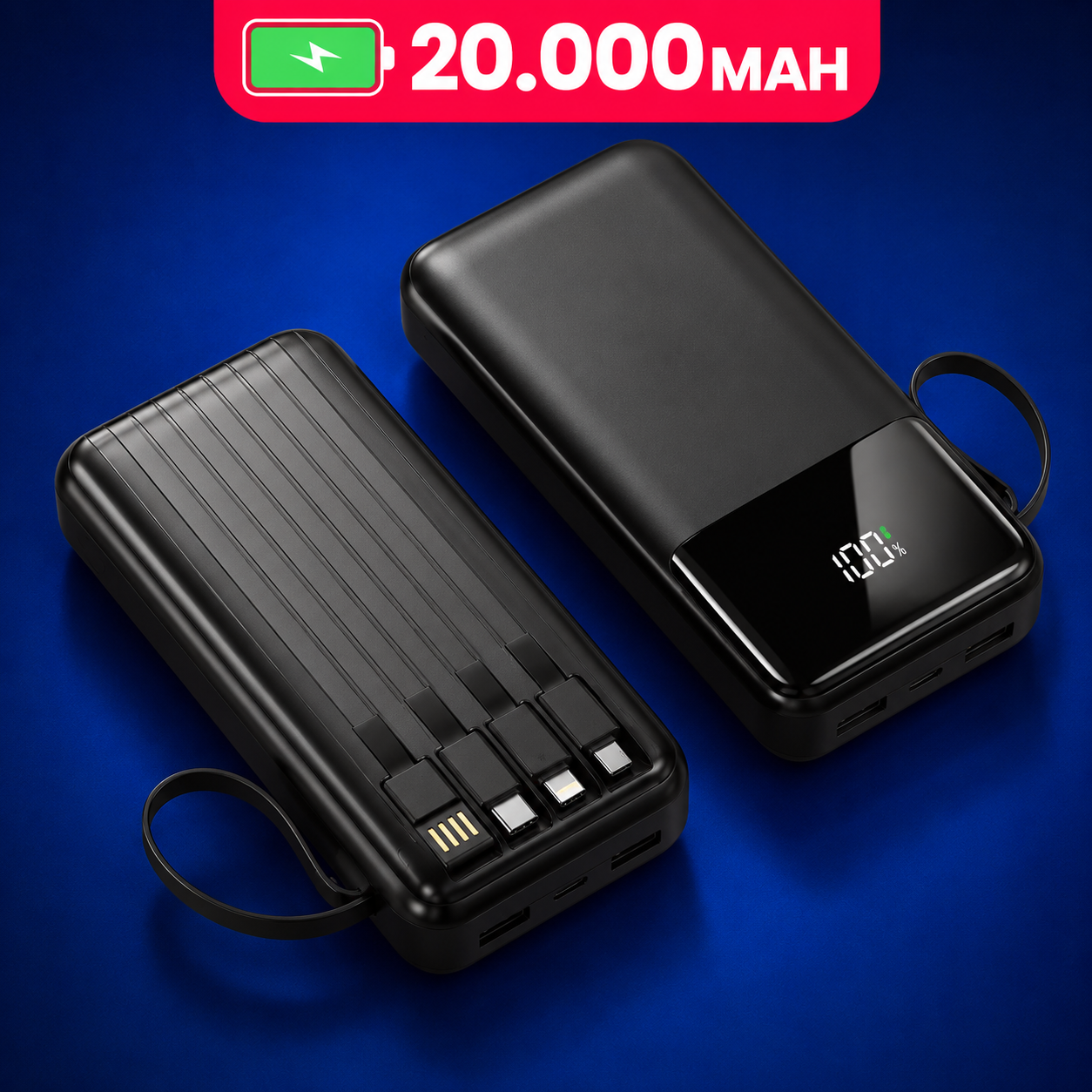 Power Bank 20000mAh Compre 1 leve 2