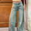 Miniatura: W0056 - BIBI 05 CM - JEAN BAGGY TIRO BAJO CELESTE MATIZADO