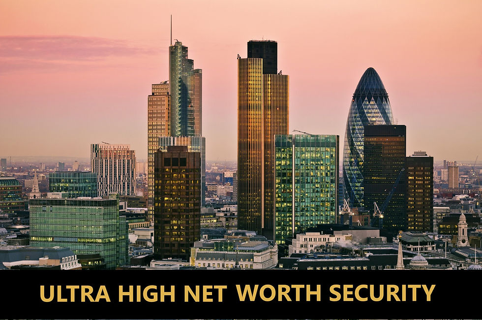 Skyscrapers of multi million pound businesses and homes in capital city